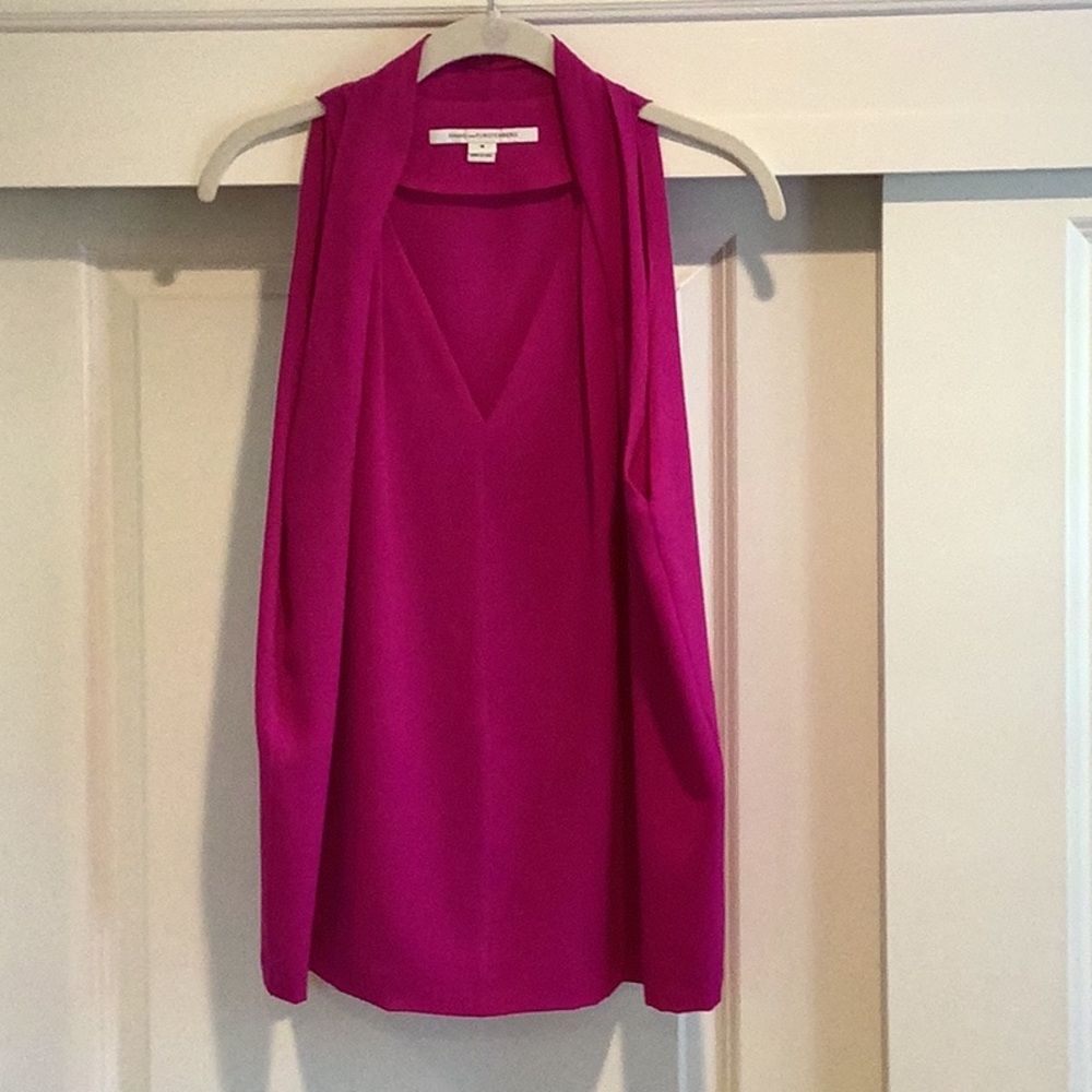 Fuchsia Sleeveless Top
